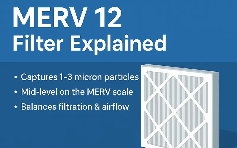 MERV 12 Filter Explained Efficiency Particle Range & HVAC Use