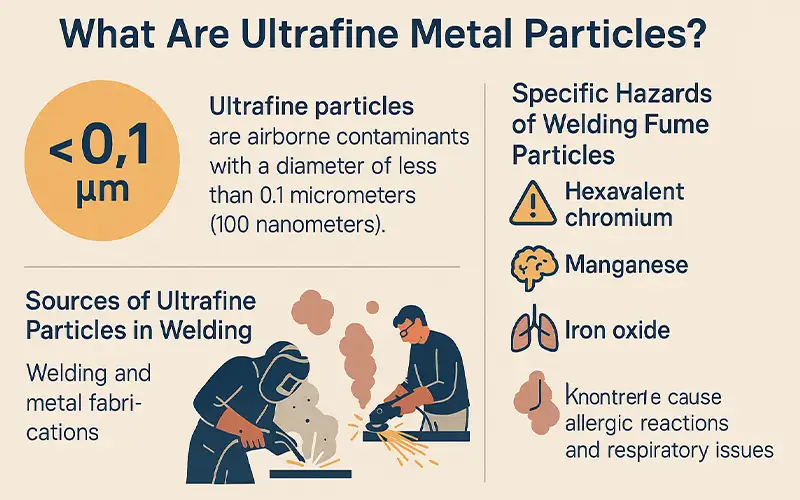 Come i filtri d'aria catturano le particelle metalliche ultrafini nelle officine di saldatura