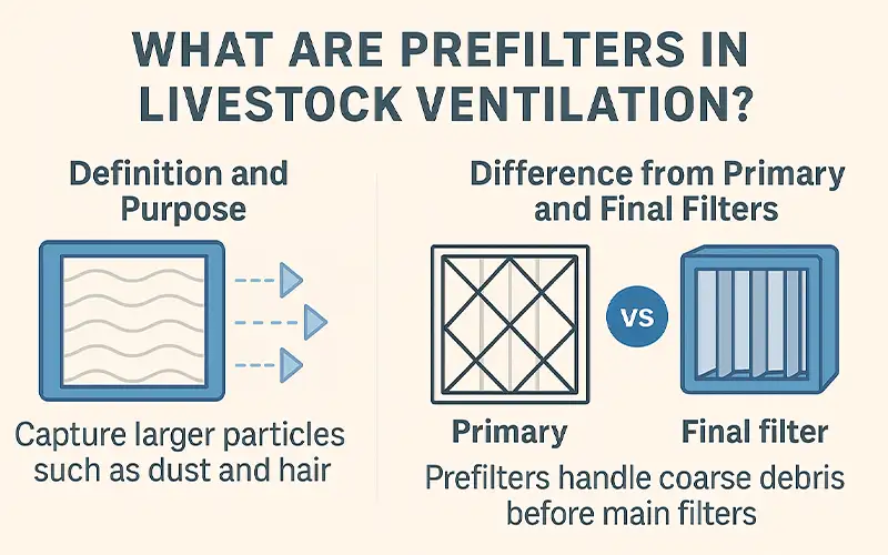 Perché i prefiltri sono essenziali nella ventilazione zootecnica