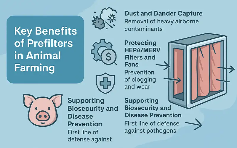 Perché i prefiltri sono essenziali nella ventilazione zootecnica