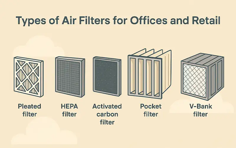 I Migliori Filtri d'Aria Commerciali per Uffici e Spazi Commerciali 2025