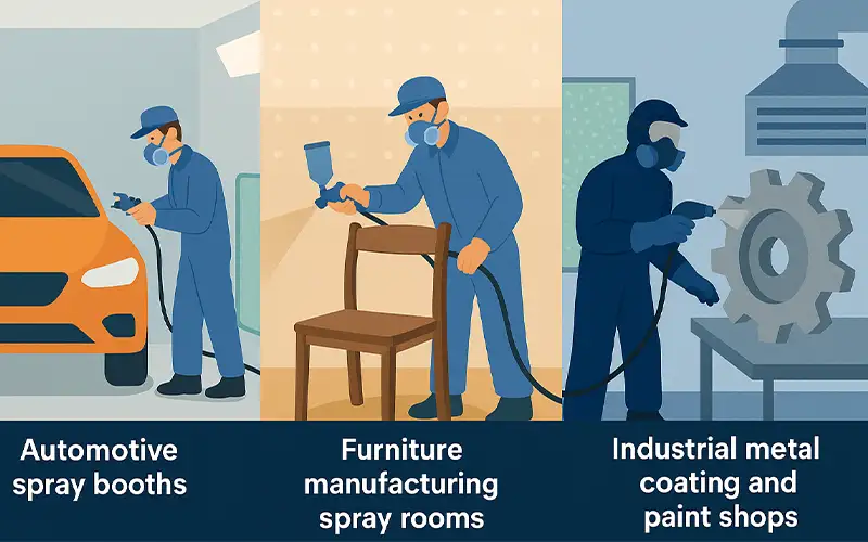 Cos'è il mezzo filtrante in fibra di vetro per arrestare la vernice?