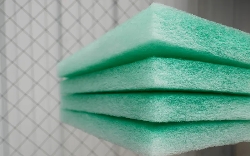 Cos'è il mezzo filtrante in fibra di vetro per arrestare la vernice?