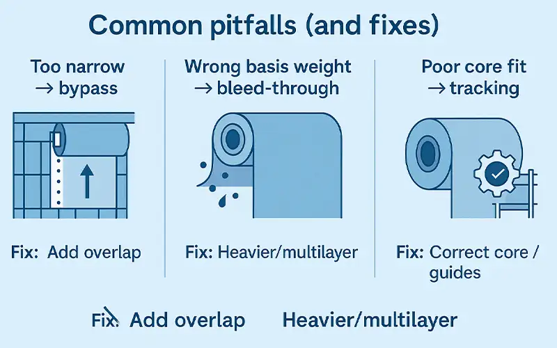 Come dimensionare i rulli arrestavernice