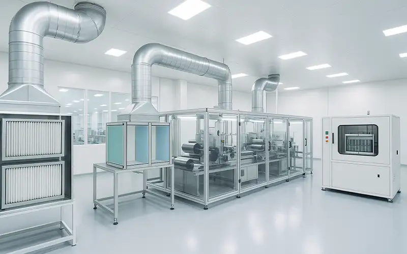 Filtrazione dell'Aria per la Sicurezza nella Produzione di Batterie al Litio