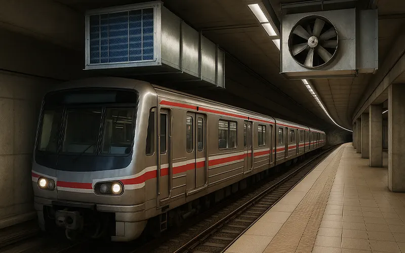 Come i Filtri HVAC Migliorano la Qualità dell'Aria nelle Stazioni della Metropolitana