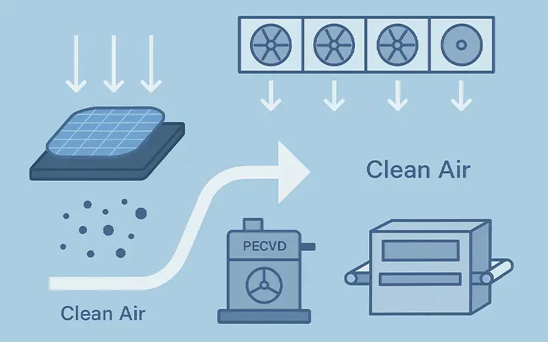 Perché la Filtrazione dell'Aria è Essenziale per l'Industria di Produzione Fotovoltaica