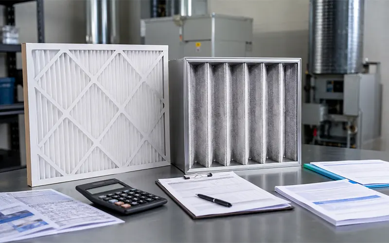 Confronto tra due diversi filtri dell’aria HVAC per valutarne costi e prestazioni