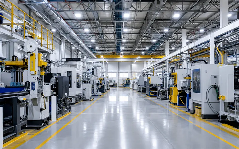 Filtrazione dell’aria industriale in uno stabilimento produttivo